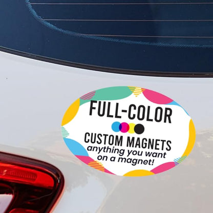 Magnet Me Up Custom Car Magnet, 4x6 Inch Oval, Customizable Magnet by MagnetMeUp