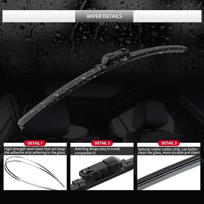 Replacement for BMW X6 2020-2026 Windshield Wiper Blades - Image 4