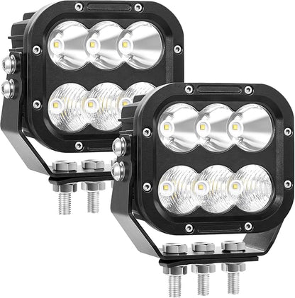 Off Road LED Pod Lights 5 Inch 120W 10000lm Offroad LED Work Light Pods - Image 4