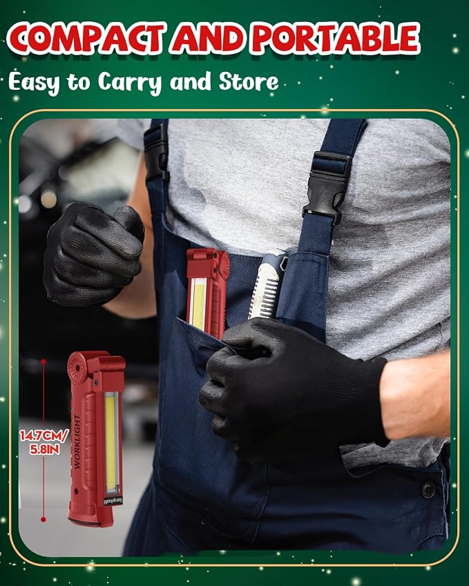 Coquimbo Tools Gifts for Men Dad Husband, Rechargeable LED Work Light Grill - Image 8