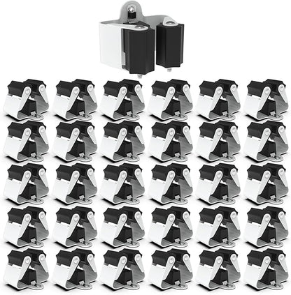 3-H Broom Hanger, Mop Holder Wall Mount 30 Pack, Broom Holder Wall Mount by 3-H