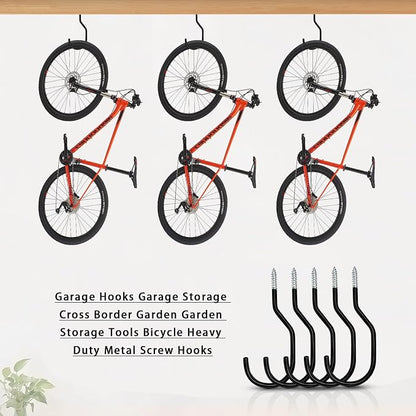 Bike Hooks Heavry Duty 12 Pack, Bicycle Storage Hanger Screw in Ceiling Hooks - Image 4
