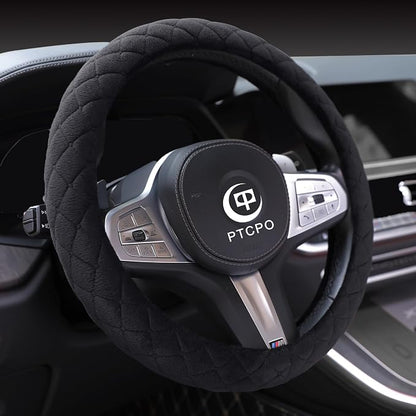 Soft Car Steering Wheel Cover for Sedan, Warm Luxury Velvet, Anti Slip by Unknown