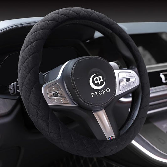 Soft Car Steering Wheel Cover for Sedan, Warm Luxury Velvet, Anti Slip by Unknown
