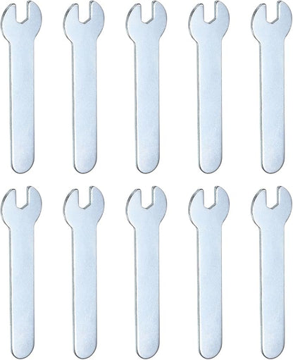HARFINGTON 10pcs Small Wrench 5x66x1.5mm Metric U-Shaped Single Open Ended by HARFINGTON