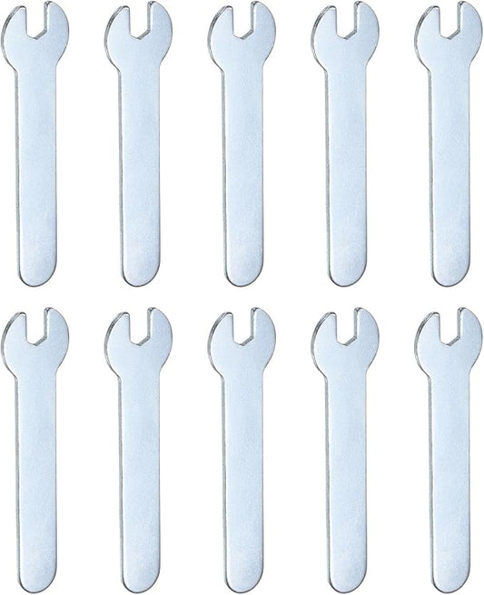 HARFINGTON 10pcs Small Wrench 5x66x1.5mm Metric U-Shaped Single Open Ended by HARFINGTON