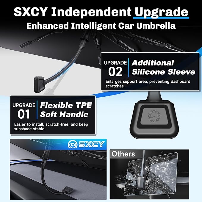 SXCY for 2025 Toyota Camry Windshield Umbrella Sunshade for 2025 Toyota Camry - Image 3