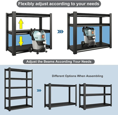 78" H Garage Shelving Heavy Duty，2800LBS Loads Adjustable Garage Storage Shelves - Image 7