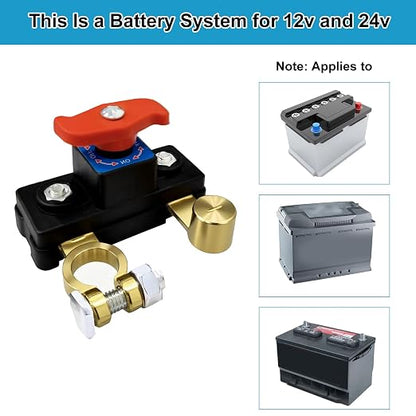 Car Battery Power Cut-Off Switch Breaker, Pure Copper Stable Transmission High - Image 4