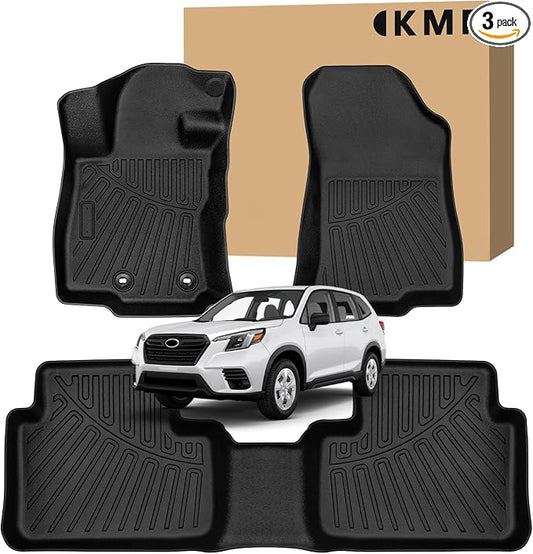 KMF Custom Fit Floor Mats for Subaru Forester 2025 Accessories, All Weather by KMF