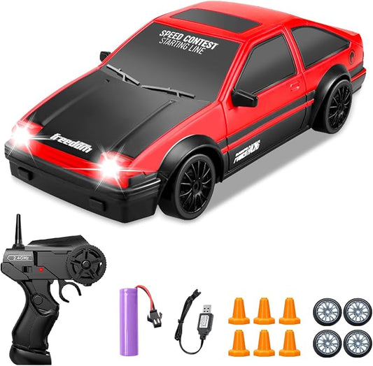 RC Drift Car, 1:24 Remote Control Cars 2.4GHz 4WD High Speed Drift RC Cars by YUANPLAN