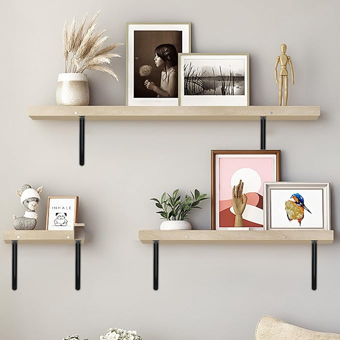 8 Pack L18 x H 12" Black Heavy Duty Shelf Brackets - Image 7