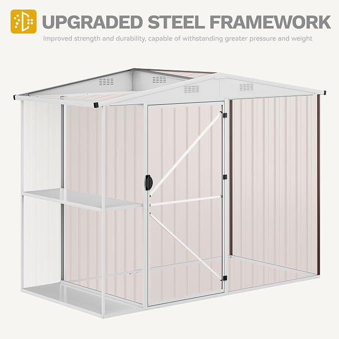 DWVO Outdoor Storage Shed 8x4FT - Image 6