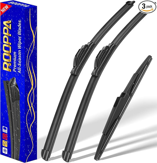 3 wipers Replacement for 2015-2021 Kia Sedona/2021 2020 2022 2023 Kia Telluride by ROOPPA