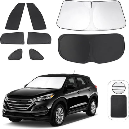 TINGLU Window Shades for Hyundai Tucson 2016-2021 Accessories Car Side Full by TINGLU