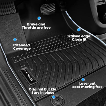 Auxko All Weather Floor Mats Upper Cargo Mat Fit - Image 5