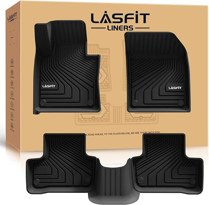 LASFIT Floor Mats for Volvo XC60 2018-2026, All Weather Floor Liner TPE Custom by LASFIT