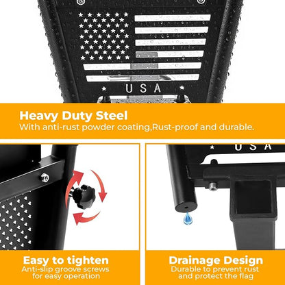 Heavy Duty Dual Hitch Flag Holder - Image 4