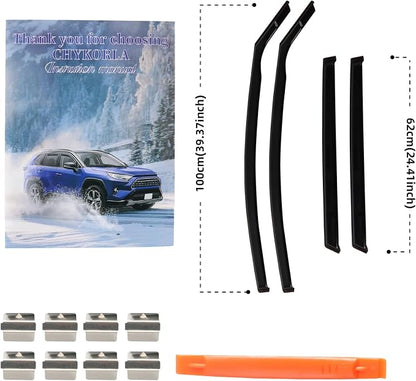 4pcs in Channel Rain Guards Fit - Image 6