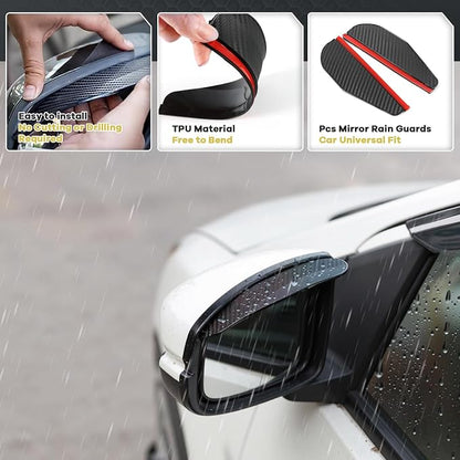 4 PCS in Channel Rain Guards Fit - Image 5