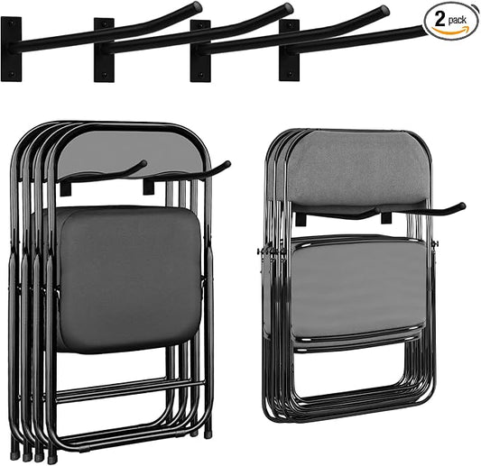 Garage Storage Mechanism Wall Mounted, Folding chair storage rack, Garden Tool by Unknown