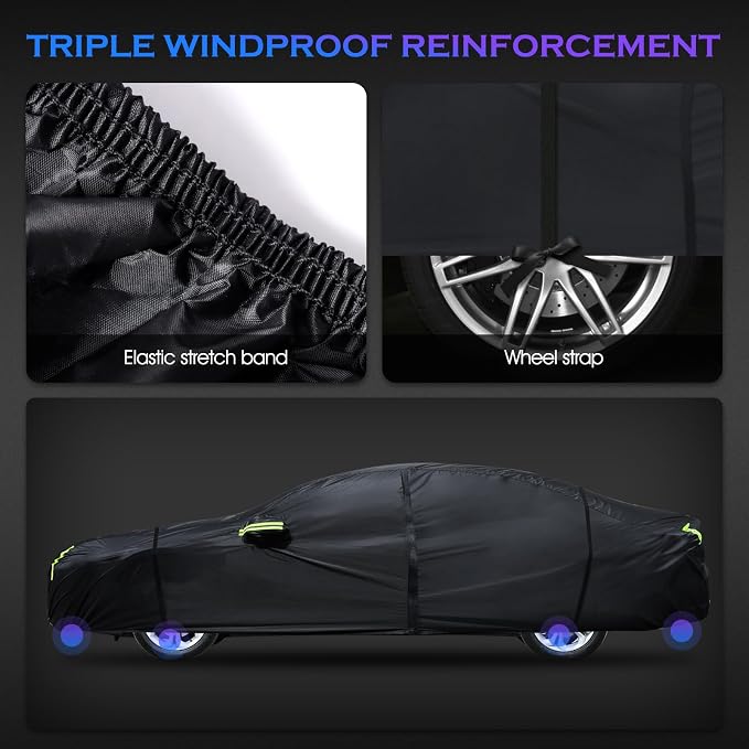 Car Cover Custom Fit for Honda Accord 2001-2025, Toyota Camry 1996-2025 - Image 5