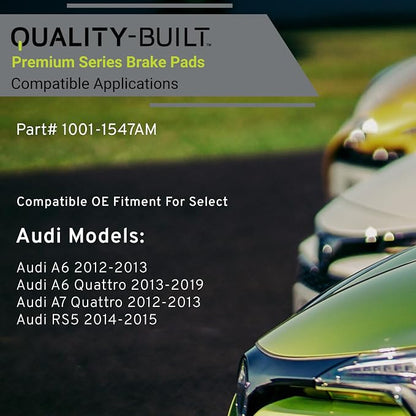 Premium Semi-Metallic Rear Brake Pads Compatible - Image 3