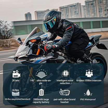 FreedConn R3 PRO Motorcycle Helmet Bluetooth Headset - Image 2