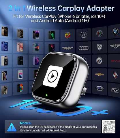 Wireless Carplay Adapter, 2025 Upgrade Mini USB Design - Image 2