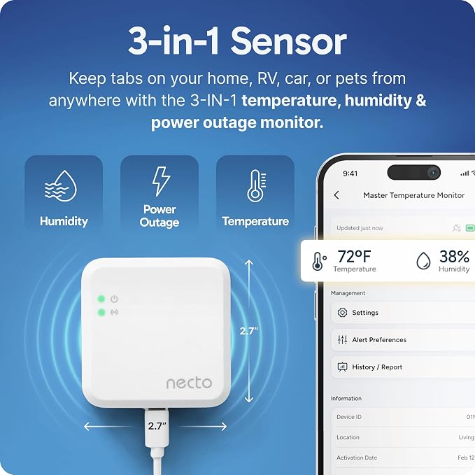 Necto Cellular Temperature Monitor- RV Pet Safety Temp Monitoring System. - Image 3
