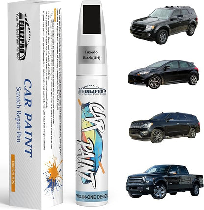 Tuxedo Black Touch Up Paint for Ford, Car Paint Scratch Repair Remover Pen by FIXEZPROCarPaint