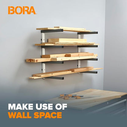 Bora 4-Level Lumber Storage Rack Wood and Garage Organization Space Saving - Image 5