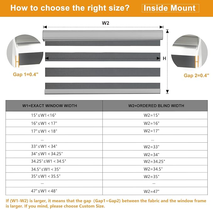Persilux Cordless Zebra Blinds for Windows Free-Stop Window Blinds Dual Layer - Image 7