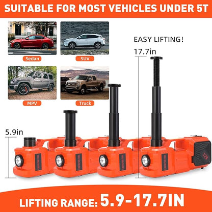 Electric Car Jack Set 5 Ton Hydraulic Jack Car Lift Floor Jack - Image 3