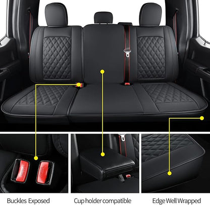 LUCKYMAN CLUB F150 Faux Leather Seat Covers Fit - Image 3