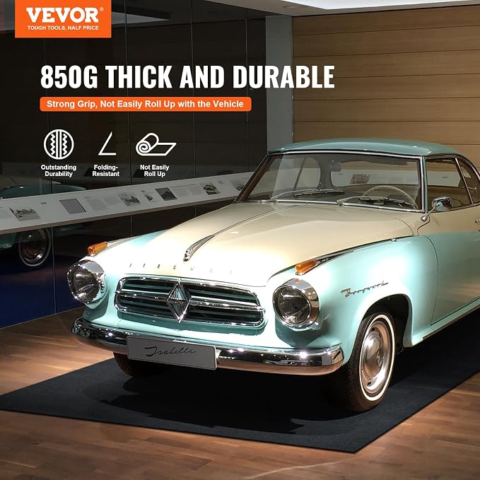 VEVOR Car Garage Mat, Shields Against Water, Durable Slip-Resistant Floor Cover - Image 2