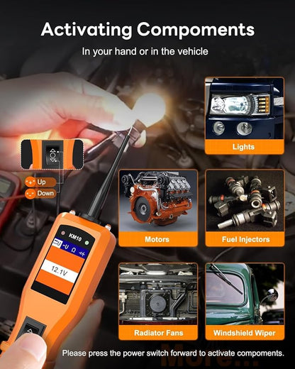 KZYEE KM10 Power Circuit Probe Kit, 12V 24V Automotive Circuit Tester, Digital - Image 4