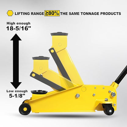 YELLOW JACKET Hydraulic Floor Jack, Quickly Lift Car Jack - Image 4