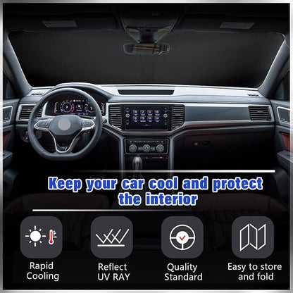 Car Windshield Sunshade Cover Shield Visor - Image 2