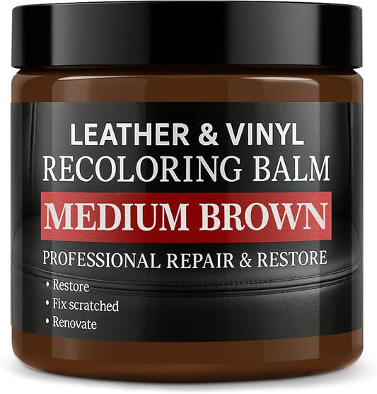 Leather Color Restorer, Leather Recoloring Balm, Scratch Remover, Leather Dye by Laxmorph