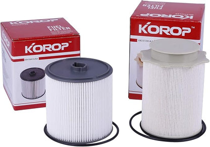 6.7 Cummins Fuel Filter Water Separator Set Fits by KOROP