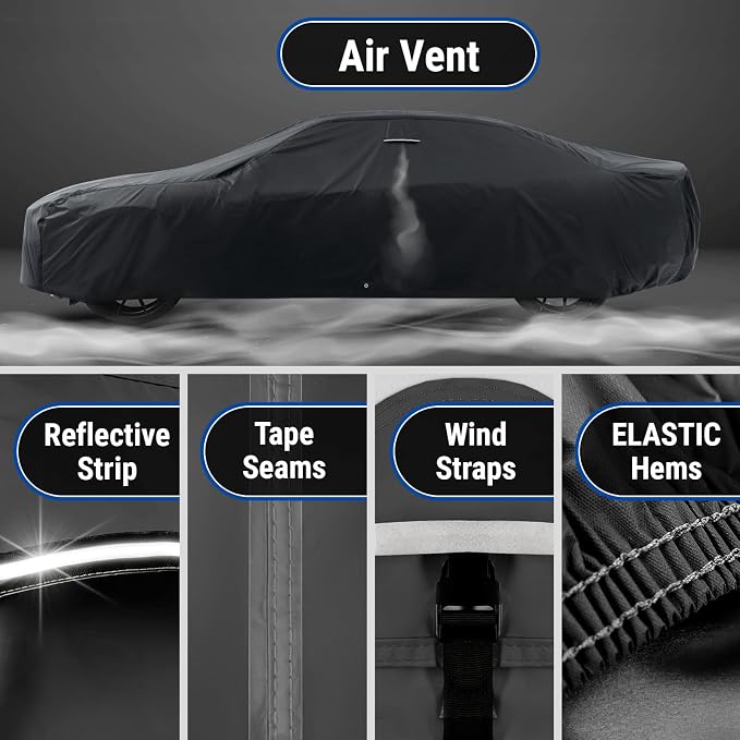 iCarCover Custom Car Cover for Pontiac Lemans Waterproof All-Weather Rain Snow - Image 5