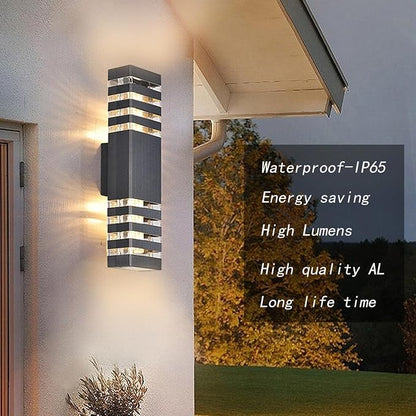 18inch LED Square Up & Down Wall Lights, 24W Outdoor Wall Light 4000K Day White - Image 2