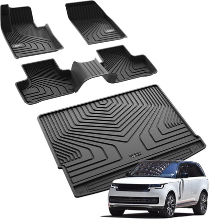 LASFIT Floor Mats & Cargo Mat for Volvo XC60, XC60 All Weather Floor Liner TPE - Image 6