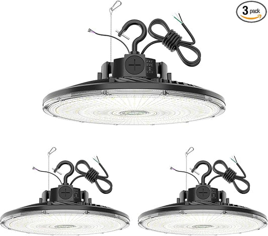 3 Pack 480V LED High Bay Light UL DLC Listed UFO Light 300W 240W 200W Adjustable by YELLORE-Professionalledlightsmanufacturerspecializingincommercialandindustriallighting