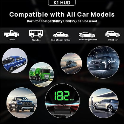 Heads up Display for Cars, Car HUD, Head up Display for Car, Digital GPS HUD - Image 7
