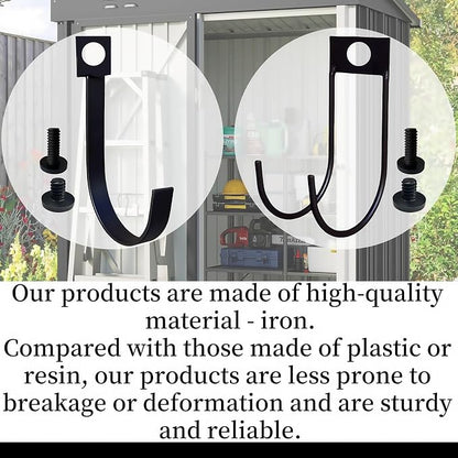4-Pack Storage Shed Hooks for Suncast, Resin Shelf Accessory Outdoor Sheds - Image 3