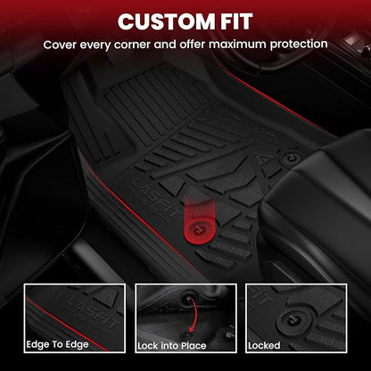 LASFIT Floor Mats for Ford Maverick 2022-2025 All Weather Car Floor Pretoctor - Image 2