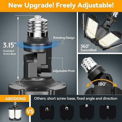 LED Garage Light Super Bright 15000LM LED Shop Lights 6500K Garage Lighting - Image 3
