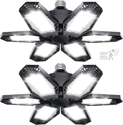 TANBABY 2 Pack Motion Sensor Garage Light, Total 30000LM Deformable Garage - Image 8